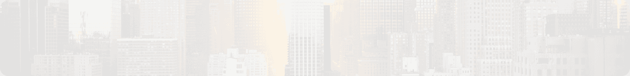City skyline background for custom AI application call to action
