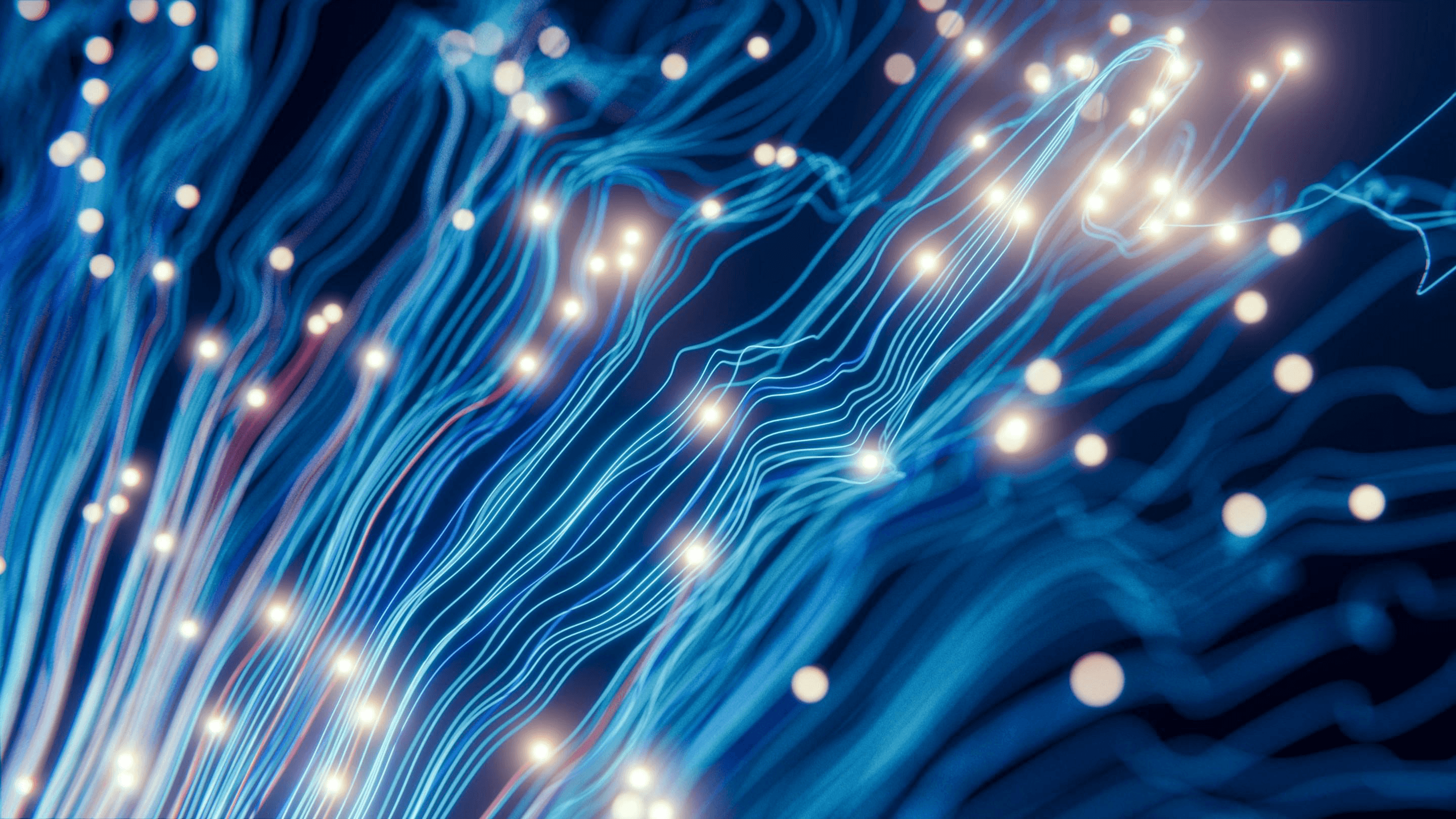 Abstract blue AI circuit background